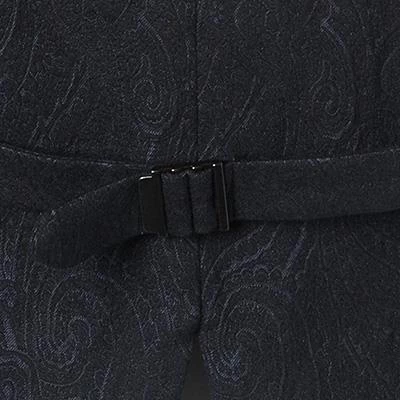 Schneiders Weste Henri 327/1145/4660 Trachtenweste, Baumwolle-Mikrofaser, Navy-tannengrün gemustert, Marine 5 Schneiders Weste Henri 327/1145/4660 Trachtenweste, Baumwolle-Mikrofaser, Navy-tannengrün gemustert, Marine – Bild 3