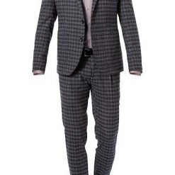 CINQUE Anzug 2252 + 2116-3167/69 Slim Fit, Flanell, Blau kariert, Blau -Anzüge & Westen Schritte 326554 norm