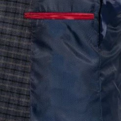 CINQUE Anzug 2252 + 2116-3167/69 Slim Fit, Flanell, Blau kariert, Blau -Anzüge & Westen Schritte 326554 norm5