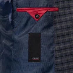 CINQUE Anzug 2252 + 2116-3167/69 Slim Fit, Flanell, Blau kariert, Blau -Anzüge & Westen Schritte 326554 norm6