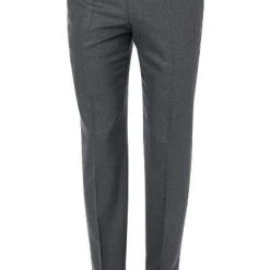 HILTL Hose Piacenza 24245/34600/11 Contemporary Fit, Schurwolle waschbar, Anthrazit meliert, Grau