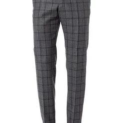 Strellson Hose Mercer 30019289/031 Slim Fit, Schurwolle, Graphit kariert, Grau kariert
