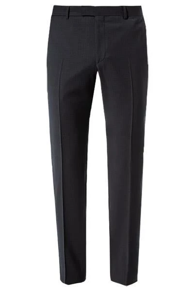 Strellson Hose Mercer 30016221/001 Slim Fit, Schurwolle schwarz, Schwarz 4 Strellson Hose Mercer 30016221/001 Slim Fit, Schurwolle schwarz, Schwarz – Bild 2