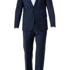 Strellson Anzug Allen-Mercer 30018430+30016221/402 Slim Fit, Schurwoll-Stretch, Dunkelblau