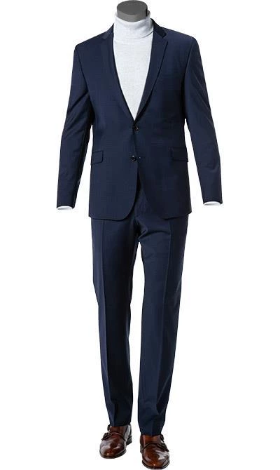 Strellson Anzug Allen-Mercer 30018430+30016221/402 Slim Fit, Schurwoll-Stretch, Dunkelblau 3 Strellson Anzug Allen-Mercer 30018430+30016221/402 Slim Fit, Schurwoll-Stretch, Dunkelblau