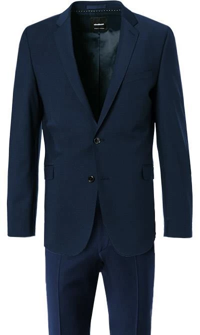 Strellson Anzug Allen-Mercer 30018430+30016221/402 Slim Fit, Schurwoll-Stretch, Dunkelblau 4 Strellson Anzug Allen-Mercer 30018430+30016221/402 Slim Fit, Schurwoll-Stretch, Dunkelblau – Bild 2