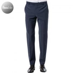 Strellson Hose Mercer 30018470/412 Slim Fit, Wolle, Dunkelblau meliert, Dunkelblau