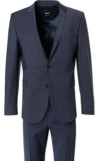 Strellson Anzug Allen-Mercer 30018469+470/412 Slim Fit, Woll-Stretch, Dunkelblau meliert, Dunkelblau 5 Strellson Anzug Allen-Mercer 30018469+470/412 Slim Fit, Woll-Stretch, Dunkelblau meliert, Dunkelblau – Bild 3