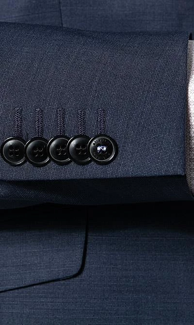 Strellson Anzug Allen-Mercer 30018469+470/412 Slim Fit, Woll-Stretch, Dunkelblau meliert, Dunkelblau 7 Strellson Anzug Allen-Mercer 30018469+470/412 Slim Fit, Woll-Stretch, Dunkelblau meliert, Dunkelblau – Bild 5
