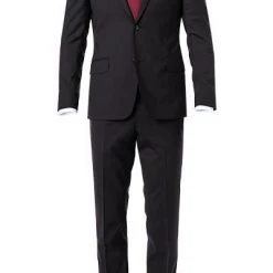 OSCAR JACOBSON Anzug 30503700+51703700/311 Woll-Stretch, Schwarz