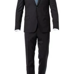 OSCAR JACOBSON Anzug 31003700+51703700/311 Woll-Stretch, Schwarz