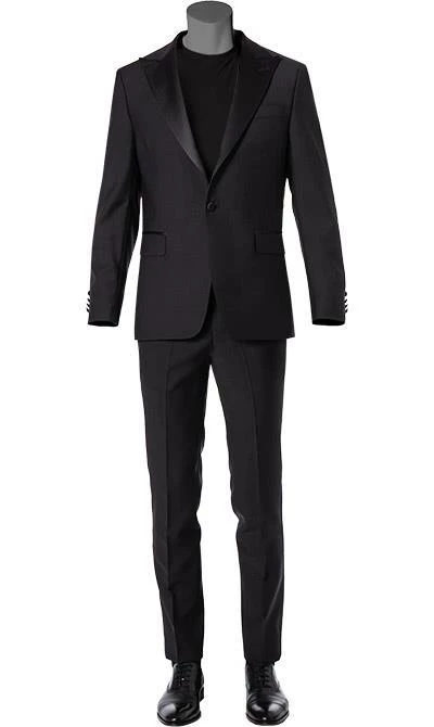 OSCAR JACOBSON Anzug 30894651+5934651/310 Smoking, Wolle, Schwarz 3 OSCAR JACOBSON Anzug 30894651+5934651/310 Smoking, Wolle, Schwarz