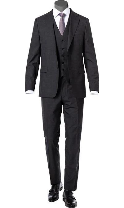 OSCAR JACOBSON Anzug 31008515+4428515+5115/110 Anzug mit Weste, Wolle, Anthrazit meliert, Dunkelgrau 3 OSCAR JACOBSON Anzug 31008515+4428515+5115/110 Anzug mit Weste, Wolle, Anthrazit meliert, Dunkelgrau