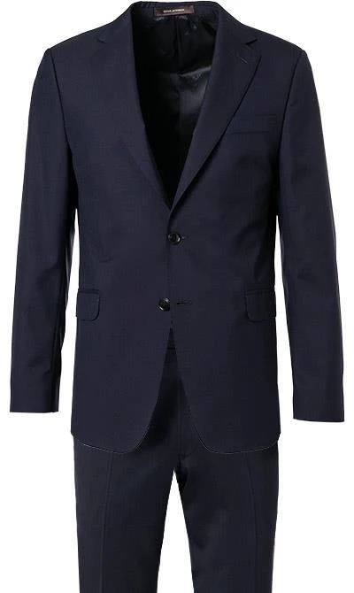 OSCAR JACOBSON Anzug 31008515+51158515/215 Wolle, Dunkelblau, Blau 4 OSCAR JACOBSON Anzug 31008515+51158515/215 Wolle, Dunkelblau, Blau – Bild 2