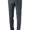 Carl Gross Hose Shiver 92-110N6/139283/62 Modern Fit, Schurwolle, Graphit-blau kariert, Dunkelblau -Anzüge & Westen Schritte 330066 norm