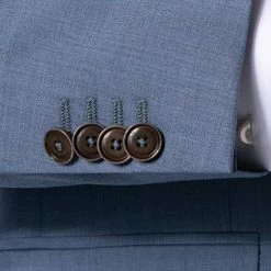 CG Anzug 80-140S0/424002+430013/61 Slim Fit, Schurwolle, Rauchblau , Hellblau -Anzüge & Westen Schritte 330096 norm4