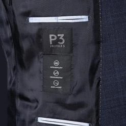 DIGEL Anzug Damian-S/Per-V 99605/121058+111066/21 Modern Fit, Schurwoll-Stretch wasserabweisend, Dunkelblau, Blau -Anzüge & Westen Schritte 330339 norm6