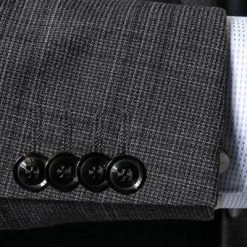 DIGEL Anzug Damian-S/Per-V 99605/121058+111066/43 Modern Fit, Schurwoll-Stretch wasserabweisend, Anthrazit -Anzüge & Westen Schritte 330340 norm4