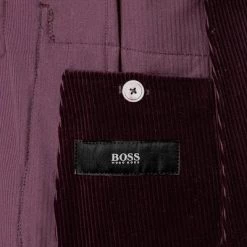 BOSS Cordanzug Nold/Banks 50417843+50417904/507 Anzug Nold-Banks, Slim Fit, Aubergine -Anzüge & Westen Schritte 330608 norm5