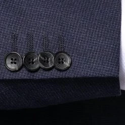 EDUARD DRESSLER Anzug Sean-Jim 10S05/5B31+3B35/42 Shaped Fit, Schurwoll-Stretch, Dunkelblau -Anzüge & Westen Schritte 332825 norm4