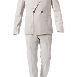 BOSS Cordanzug Nielsen/Banks 50417837+50417904/102 Anzug Nielsen-Banks, Slim Fit, Offwhite, Beige