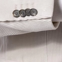 BOSS Cordanzug Nielsen/Banks 50417837+50417904/102 Anzug Nielsen-Banks, Slim Fit, Offwhite, Beige -Anzüge & Westen Schritte 335547 norm4