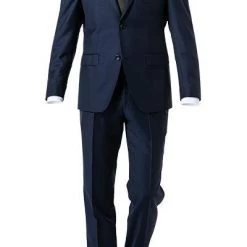 ROY ROBSON Anzug 050011215200+1267500/A401 Regular Fit, Schurwolle Super140 REDA, Dunkelblau meliert, Dunkelblau