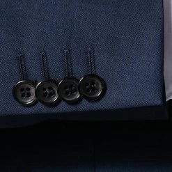 ROY ROBSON Anzug 050011215200+1267500/A401 Regular Fit, Schurwolle Super140 REDA, Dunkelblau meliert, Dunkelblau -Anzüge & Westen Schritte 335810 norm4