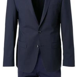 ROY ROBSON Anzug 050351295400+1295400/A410 Slim Fit, Schurwoll-Stretch wasserabweisend, Dunkelblau meliert, Dunkelblau -Anzüge & Westen Schritte 335813 norm2