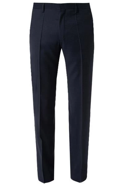 ROY ROBSON Hose S01050631295400/A410 Slim Fit, Schurwolle Super100 wasserabweisend, Dunkelblau gemustert, Dunkelblau 4 ROY ROBSON Hose S01050631295400/A410 Slim Fit, Schurwolle Super100 wasserabweisend, Dunkelblau gemustert, Dunkelblau – Bild 2