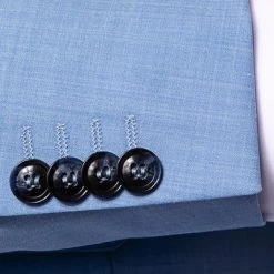 CG Anzug Cliff-Cedric 30-031S0/423622+433063/61 Slim Fit, Schurwoll-Stretch, Hellblau meliert, Hellblau -Anzüge & Westen Schritte 335832 norm4