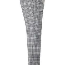 CG Hose Cedric 90-143S3/433063/81 Slim Fit, Schurwolle, Steingrau kariert, Grau-hellblau -Anzüge & Westen Schritte 335844 norm3