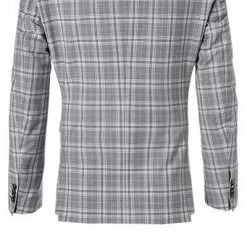 CG Anzug Caden-Cedric 90-143S3/423712+433063/81 Slim Fit, Schurwoll-Stretch, Steingrau kariert, Grau-hellblau -Anzüge & Westen Schritte 335845 norm3