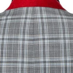 CG Anzug Caden-Cedric 90-143S3/423712+433063/81 Slim Fit, Schurwoll-Stretch, Steingrau kariert, Grau-hellblau -Anzüge & Westen Schritte 335845 norm7