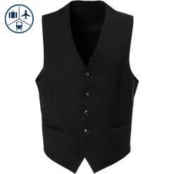 Carl Gross Weste TRF-Till 30-031S0/342043/90 Regular Fit, Schurwoll-Stretch, Schwarz