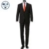 Carl Gross Anzug 30-031S0/325031+338343/90 Reise-Anzug, Regular Fit, Schurwoll-Stretch, Schwarz