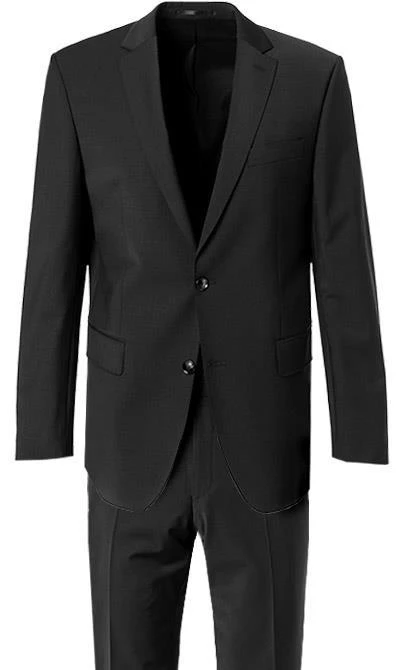 Carl Gross Anzug 30-031S0/325031+338343/90 Reise-Anzug, Regular Fit, Schurwoll-Stretch, Schwarz 5 Carl Gross Anzug 30-031S0/325031+338343/90 Reise-Anzug, Regular Fit, Schurwoll-Stretch, Schwarz – Bild 3