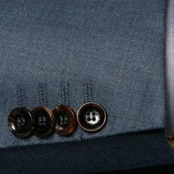 Carl Gross Anzug 40-016N0/324972+339603/62 Schurwolle, Jeansblau meliert, Jeansblau -Anzüge & Westen Schritte 335916 norm4