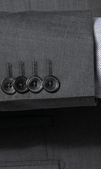 BALDESSARINI Anzug 14050+17050/000/08828/9209 Modern Fit, Schurwolle, Graphit meliert, Grau 6 BALDESSARINI Anzug 14050+17050/000/08828/9209 Modern Fit, Schurwolle, Graphit meliert, Grau – Bild 4