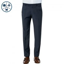 BALDESSARINI Hose 17050/000/08828/6000 Modern Fit, Schurwolle, Marineblau, Marine