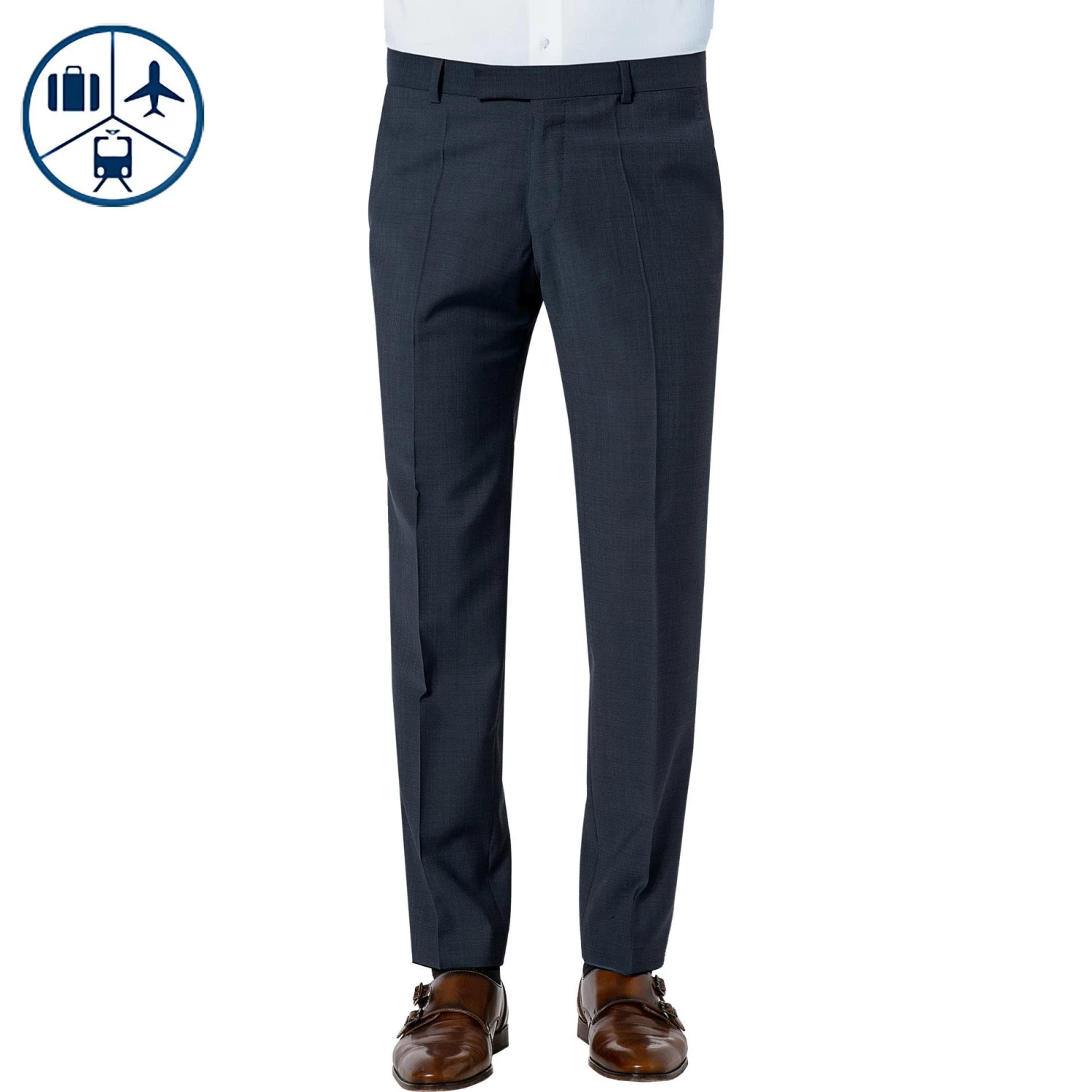 BALDESSARINI Hose 17050/000/08828/6000 Modern Fit, Schurwolle, Marineblau, Marine 3 BALDESSARINI Hose 17050/000/08828/6000 Modern Fit, Schurwolle, Marineblau, Marine