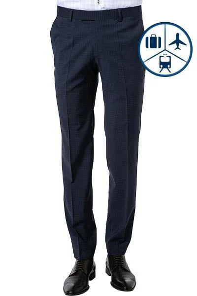 BALDESSARINI Hose 17050/000/08829/6300 Modern Fit, Schurwolle, Nachtblau kariert, Nachtblau 3 BALDESSARINI Hose 17050/000/08829/6300 Modern Fit, Schurwolle, Nachtblau kariert, Nachtblau