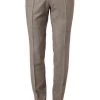 CG Hose Pascal 90-146N0/430013/71 Slim Fit, Schurwolle, Graubraun meliert , Grau -Anzüge & Westen Schritte 336463 norm