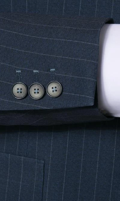 Pierre Cardin Anzug 42288+72534/810/94325/3250 Modern Fit, Mikrofaser wasserabweisend, Navy gestreift, Dunkelblau 7 Pierre Cardin Anzug 42288+72534/810/94325/3250 Modern Fit, Mikrofaser wasserabweisend, Navy gestreift, Dunkelblau – Bild 5