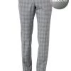 Pierre Cardin Hose Ryan 72238/810/94419/2900 Modern Fit, Mikrofaser, Hellgrau kariert, Silbergrau -Anzüge & Westen Schritte 337145 norm