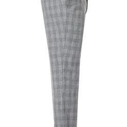 Pierre Cardin Hose Ryan 72238/810/94419/2900 Modern Fit, Mikrofaser, Hellgrau kariert, Silbergrau -Anzüge & Westen Schritte 337145 norm3