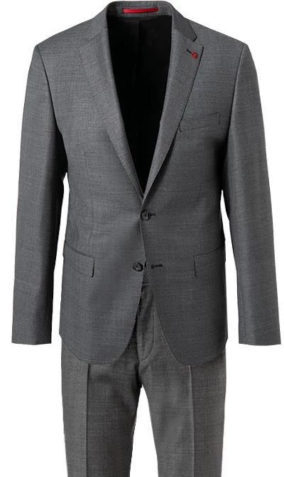 ROY ROBSON Anzug S00050561004400+295400/A020 Slim Fit, Schurwolle Super100 wasserabweisend, Grau meliert, Grau 4 ROY ROBSON Anzug S00050561004400+295400/A020 Slim Fit, Schurwolle Super100 wasserabweisend, Grau meliert, Grau – Bild 2