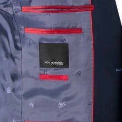 ROY ROBSON Anzug S00050581594800+295400/A410 Slim Fit, Schurwolle Super100, Navy meliert, Navy -Anzüge & Westen Schritte 337804 norm6