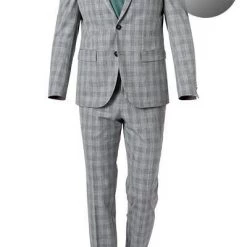 Pierre Cardin Anzug 42255+72238/810/94419/2900 Modern Fit, Mikrofaser, Hellgrau kariert, Silbergrau 10 Pierre Cardin Anzug 42255+72238/810/94419/2900 Modern Fit, Mikrofaser, Hellgrau kariert, Silbergrau -Anzüge & Westen Schritte 339020 norm