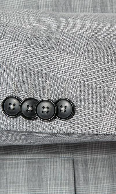 Pierre Cardin Anzug 42255+72238/810/94419/2900 Modern Fit, Mikrofaser, Hellgrau kariert, Silbergrau 7 Pierre Cardin Anzug 42255+72238/810/94419/2900 Modern Fit, Mikrofaser, Hellgrau kariert, Silbergrau – Bild 5